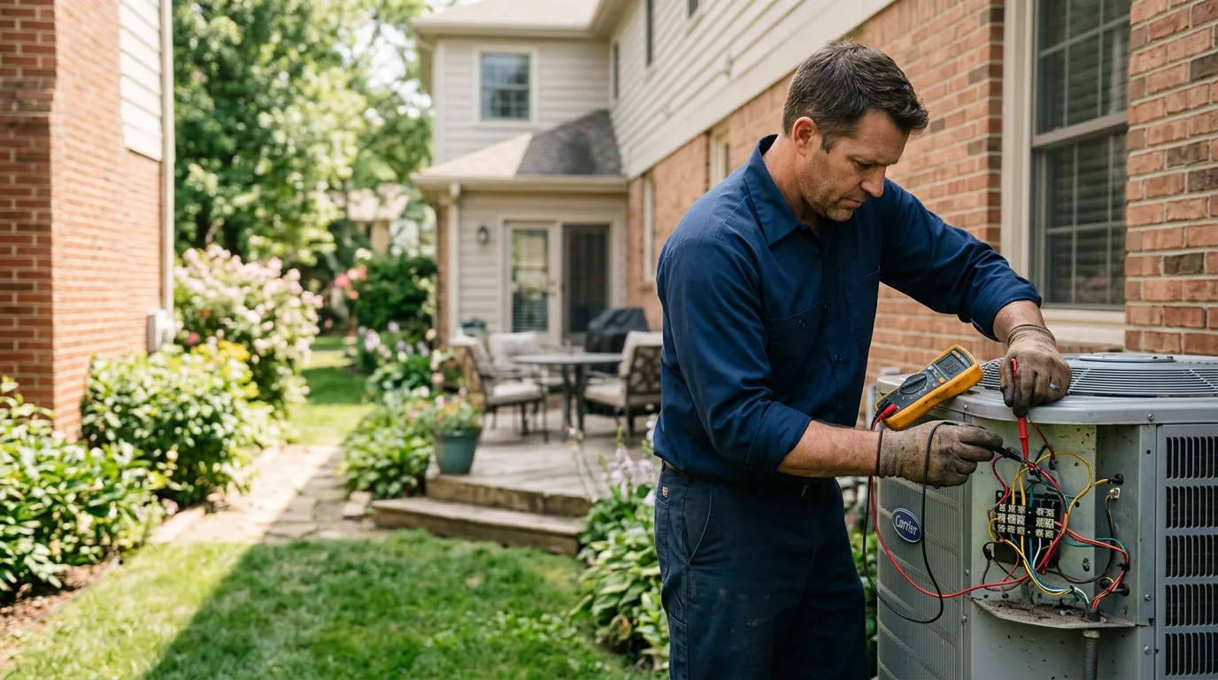 HVAC technician working near Mount Calvary, WI